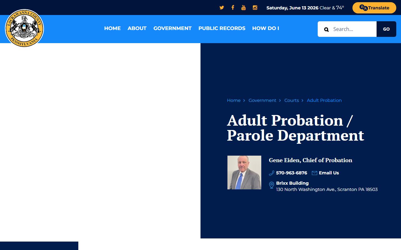 Lackawanna County criminal court records Adult Probation source